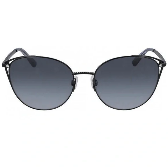 Purple Cat-Eye Sunglasses with Gradient Lenses made with real Swarovski crystals - Picture 3 of 3